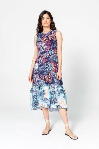 Ivko robe motif floral fleurs - robe,