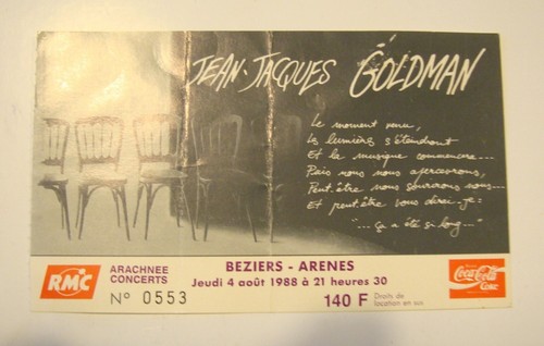 Billet concert jean jacques - billet, jean-jacques
