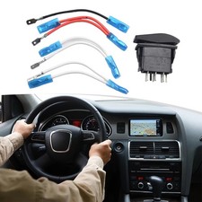 Accessoires interrupteur à bascule ABS plastique bipolaire double extrémité D