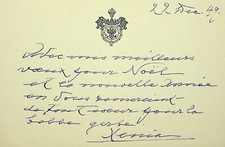 ✒ Xenia ALEXANDROVNA grande duchesse de RUSSIE soeur tsar NICOLAS II