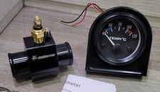 Kit Adaptation Manchon + Sonde + Mano Temperature d'eau - pour Durite int 26mm