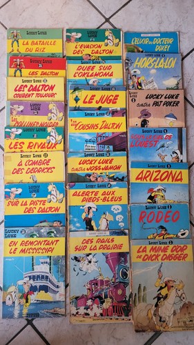 Lot anciennes bd lucky - de,