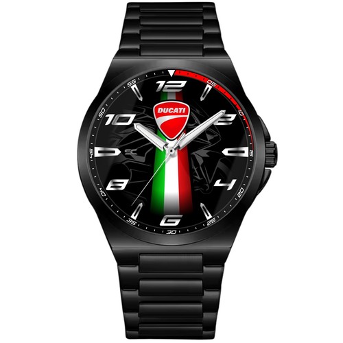 Montre acier noir fan art - montre,