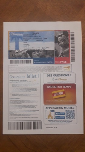 Pass euro disney disneyland - euro,
