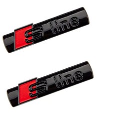 2 Badges S-Line Noir Brillant