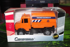 CARARAMA MERCEDES UNIMOG ? CITERNE DENEIGEMENT COMME NEUF EN BOITE 1/43
