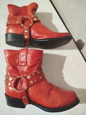 SENDRA Boots Femme BIKER Cuir