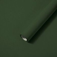 Papier Adhesif pour Meuble Vert Foncé Imperméable Film Autocollant Meuble Pap...