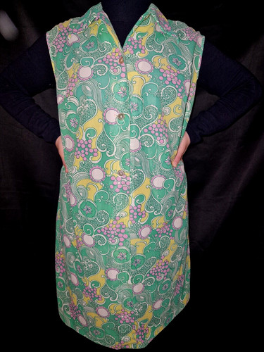 Nylon dederon smock apron - dederon,