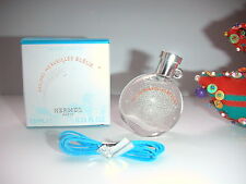 RECENTE & RARE miniature EAU DES MERVEILLES BLEUE de HERMES pleine + boite NEUVE