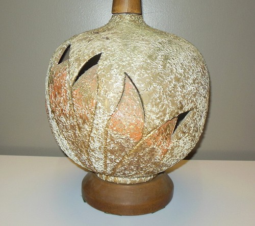 Mid century modern lamp orange - mid,