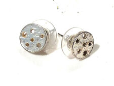 Bijou étain argenté boucles