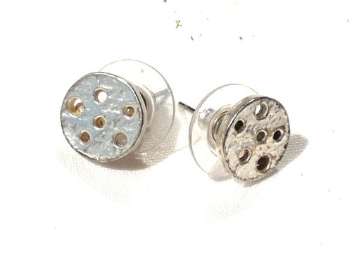 Bijou étain argenté - , boucles