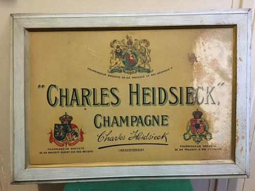 Ancienne tôle publicitaire