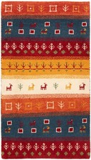 Gabbeh Tapis Persan Fait Main