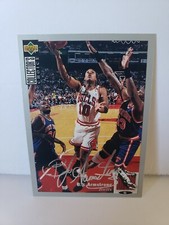 1994-95 Upper Deck Collector's Choice Silver Signature BJ Armstrong #80 Chicago 