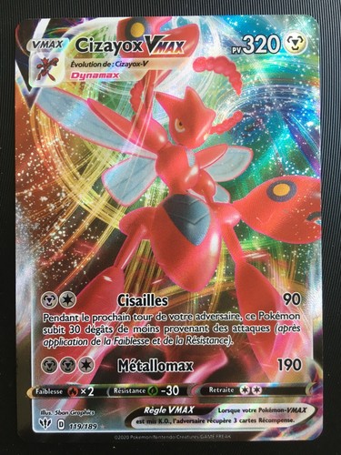 Carte pokémon cizayox vmax - carte,