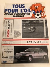 PROGRAMME / TOUS POR L'OL / LYON - LOSC LILLE / SAISON 1982/83