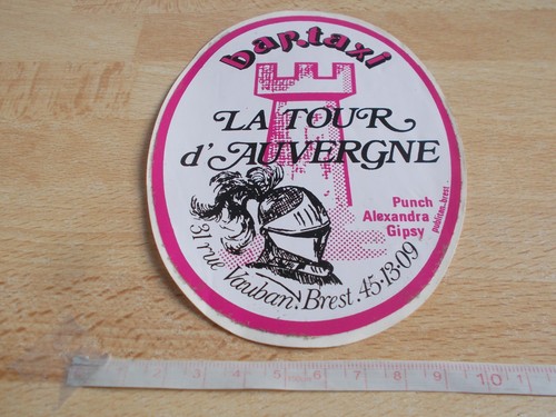 Autocollant vintage bar - bar,