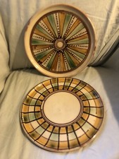 2 assiettes Céramique / terre vernissée Poterie Des Alleyssan  Cliousclat Drôme