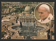 CPM Basilique Saint-Pierre et Médaillon JEAN PAUL 2, Joannes Paulus PP. II, 1979