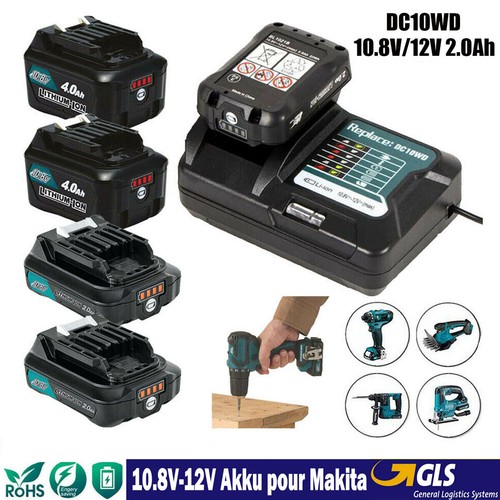 Pour makita batterie 12v 8v - batterie,