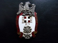 G.U. - 21° Régiment de Camp , CANJUERS ( émail )