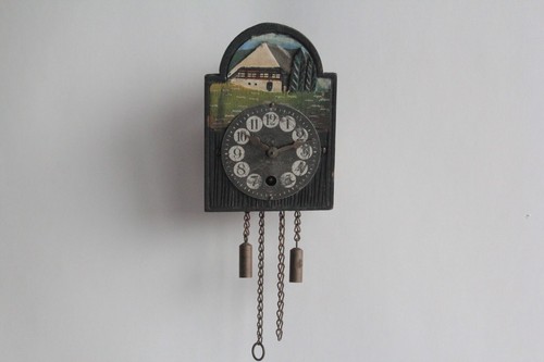 Ancienne horloge murale - , bois