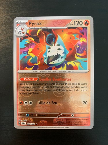 Carte pokémon pyrax - carte,