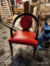 serie de 6 fauteuils rouge en