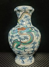 11''Qing Qianlong Marked Wucai