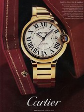 PUBLICITE ADVERTISING  2007 CARTIER  montre Ballon bleu                   190412