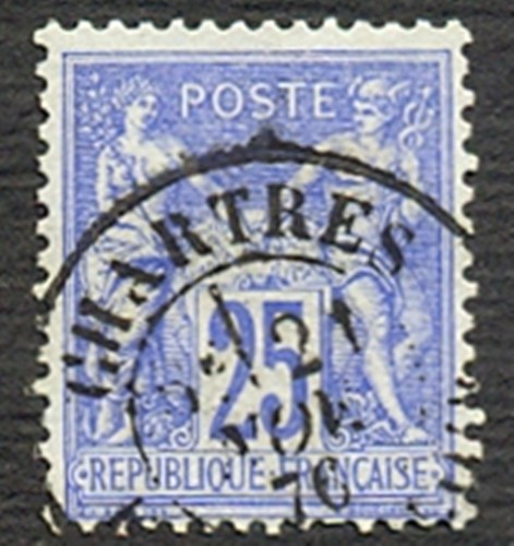 Timbre oblitere type - timbre,