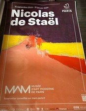 Affiche originale 118x175 cm de l'Exposition Nicolas de Staël – MAM Paris 2023 