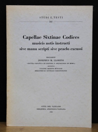 Llorens capellae sixtinae - llorens,,