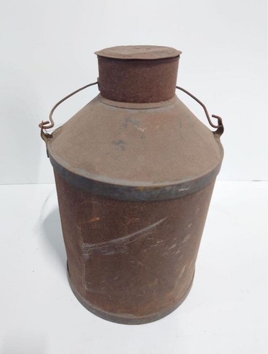 Ancien pot lait métal - en,