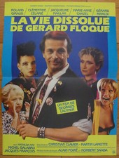 LA VIE DISSOLUE DE GERARD FLOQUE G. Lautner 1986 Affiche Originale 39x52 Poster