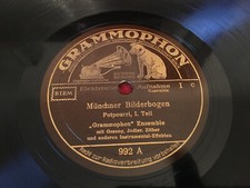 Grammophon Ensemple -Münchner Bilderbogen mit Gesang Jodler Zither Instrumental 