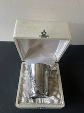 TASSE ENFANT MÉTAL ARGENTÉ CANARD ESCARGOT ROSEAU STYLE  BENJAMIN RABIER