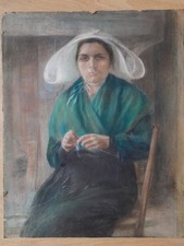 dessin original portrait femme