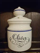 Porcelaine d'Auteuil  Ligne Marine Jacques LOBJOY  Pot OLIVES