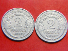 Lot 2 pièces: 2 francs Morlon  1949 + 1949.B