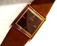 Boîte de montre Ted Lapidus Hme carrée "vide" avec cuir et verre