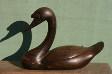 sculpture canard en bois