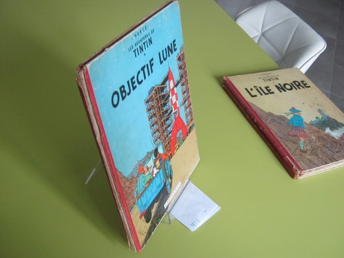 Tintin objectif lune - tintin, dos