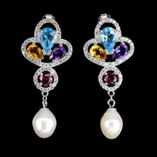 925 Argent Sterling Boucles