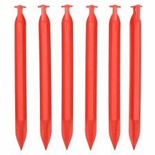 6 pièces auvents de tente en plastique résistant piquets de chapiteau pour ca...