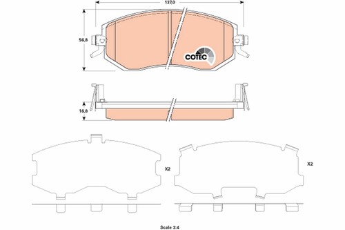 Plaquettes frein kit - de, kit,