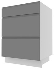 Meuble Sous Évier Avellino 60X50X82CM Tirage Partiel Couleur Au Choix AV-D3M/60