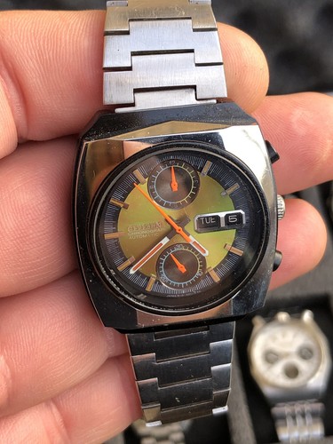 Citizen monaco vert vintage - vert,